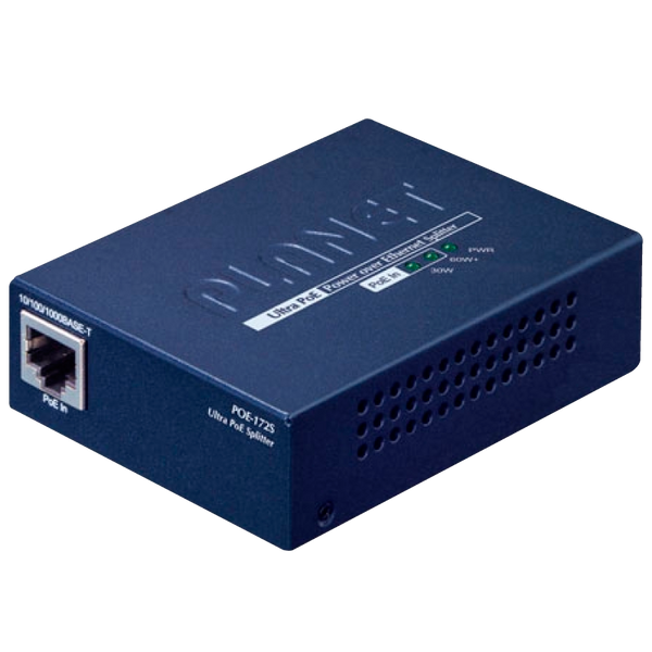 PLANET™ Single-Port 10/100/1000Mbps Ultra PoE Splitter (12V/19V/24V) [POE-172S]