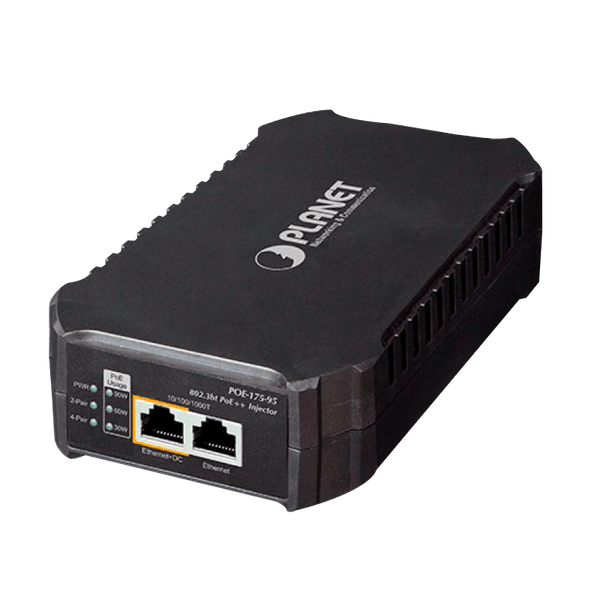 PLANET™ Single-Port 10/100/1000Mbps 802.3bt PoE Injector (95W) [POE-175-95]