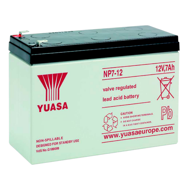 YUASA™ Battery 12 VDC 7Ah with FastonTerminal Strip [PS-1207M]