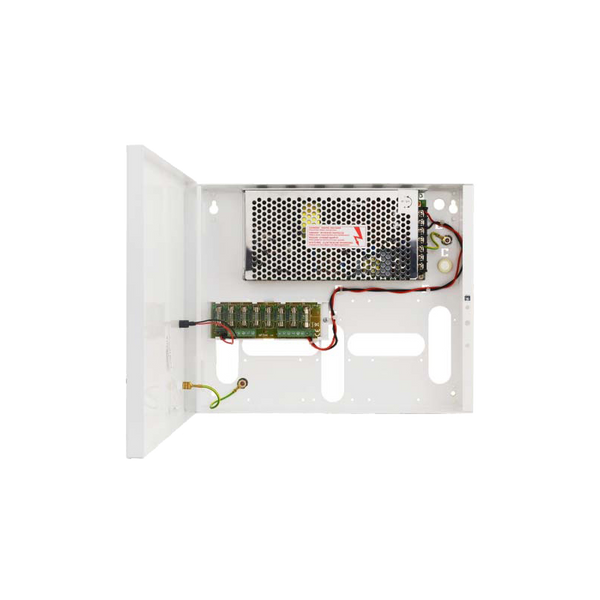 PULSAR® 12V / 8A / 8x1A / TOPIC PSU in Metal Enclosure with Two Sections [PSDCS08128]