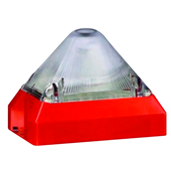 PFANNENBERG™ EN54/23 Large Pyramidal Flash with Transparent Lens [PY X-M-10-CL]