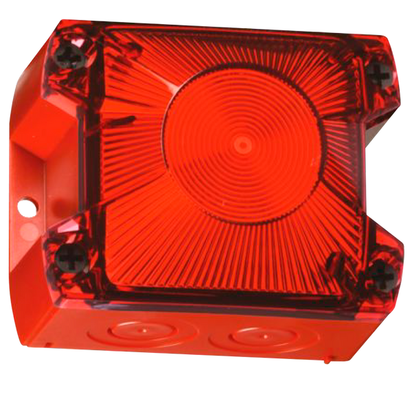 PFANNENBERG™ EN54/23 Cubic Flash with Red Lens [PY X-S-05]