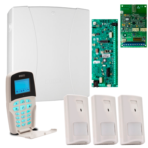 RISCO™ LightSYS™ Virtual Kit with 3 PIR Detectors + Radio Receiver + LCD Keypad - G2 [RM432NP04SPC]