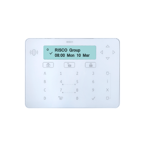 RISCO™ Elegant™ Keypad (White) - G3 [RPKEL0WT000A]