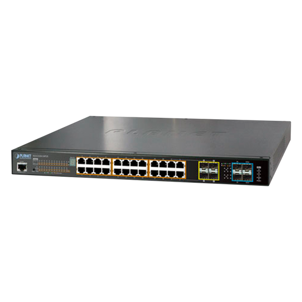 PLANET™ 24-Port 802.3at PoE+ & 2-Port 10G SFP+ Stackable Managed Switch (440W) - L2+ (L3 Static Routing) [SGS-5220-24P2X]