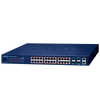 PLANET™ 24-Port 10/100/1000T 802.3at PoE + 4-Port 10G SFP+ Stackable Managed Switch - Layer 2+ (370W) [SGS-5240-24P4X]