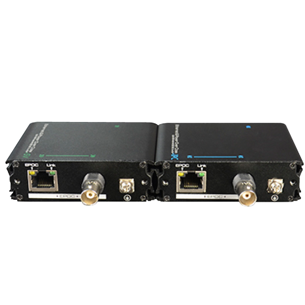 TBK® 1 Port PoE Over Coaxial (500m) or Ethernet (400m) Extender (Transmitter / Receiver) [TBK-T500POE]