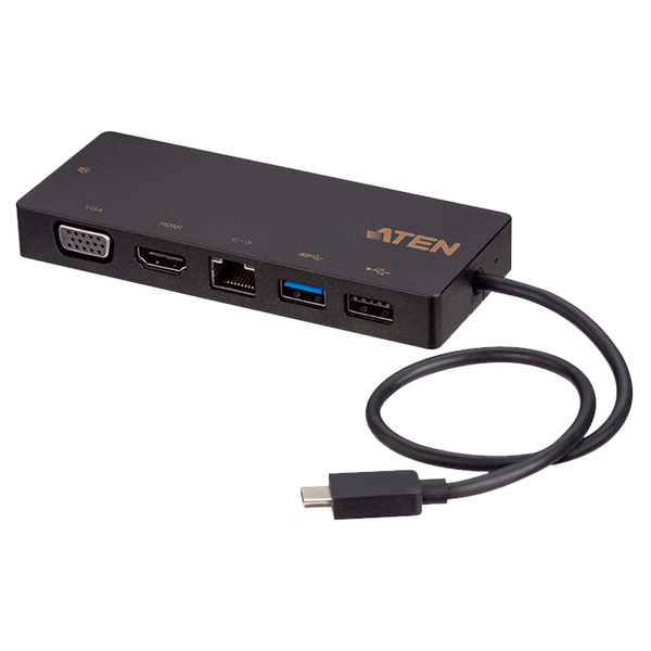 ATEN™ USB-C Multiport Mini Dock with Power Pass-Through [UH3236-AT]