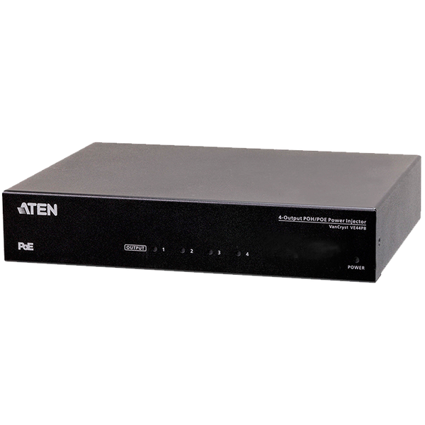 ATEN™ 4-Output PoH/PoE Power Injector [VE44PB-AT-G]