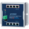 PLANET™ 8-Port 10/100/1000T Wall Mounted Gigabit Ethernet Switch with 4-Port PoE+ (Din Rail) - L2 (120W) [WGS-804HP]