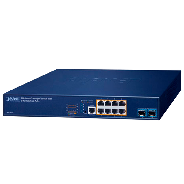 PLANET™ Wireless AP Managed Switch with 8-Port 802.3at PoE + 2-Port 10 ...