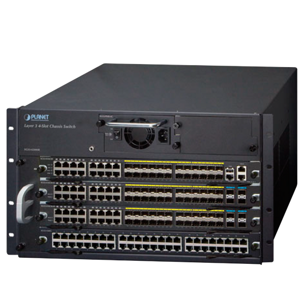 PLANET™ 4-Slot Layer 3 IPv6/IPv4 Routing Chassis Switch [XGS3-42000R]